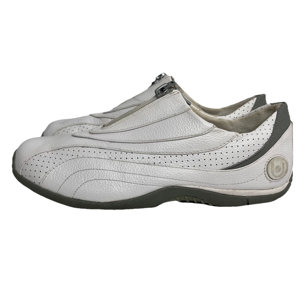 Urbane Footwear‎ Urboni Sneakers Womens 6.5 White Comfort Shoes Zip Up Casual